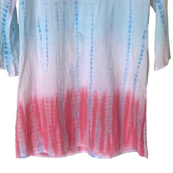 SUNDANCE Embroidered Beaded Cotton Beach Swim Coverup Tunic Top, Size Medium - Picture 8 of 12